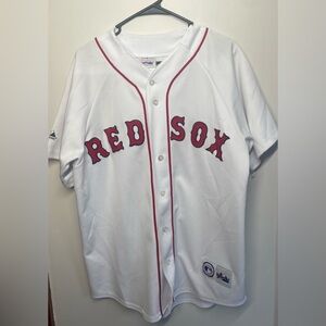 Majestic Genuine Manny Ramirez White (HOME) Boston Red Sox Jersey